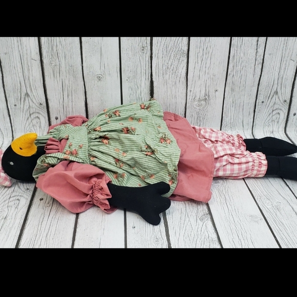 Primitive Vintage Style Dressed Lady Duck - Picture 6 of 7